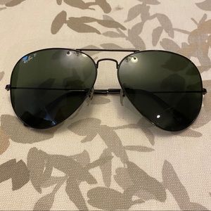 Ray Ban Large Aviators Black